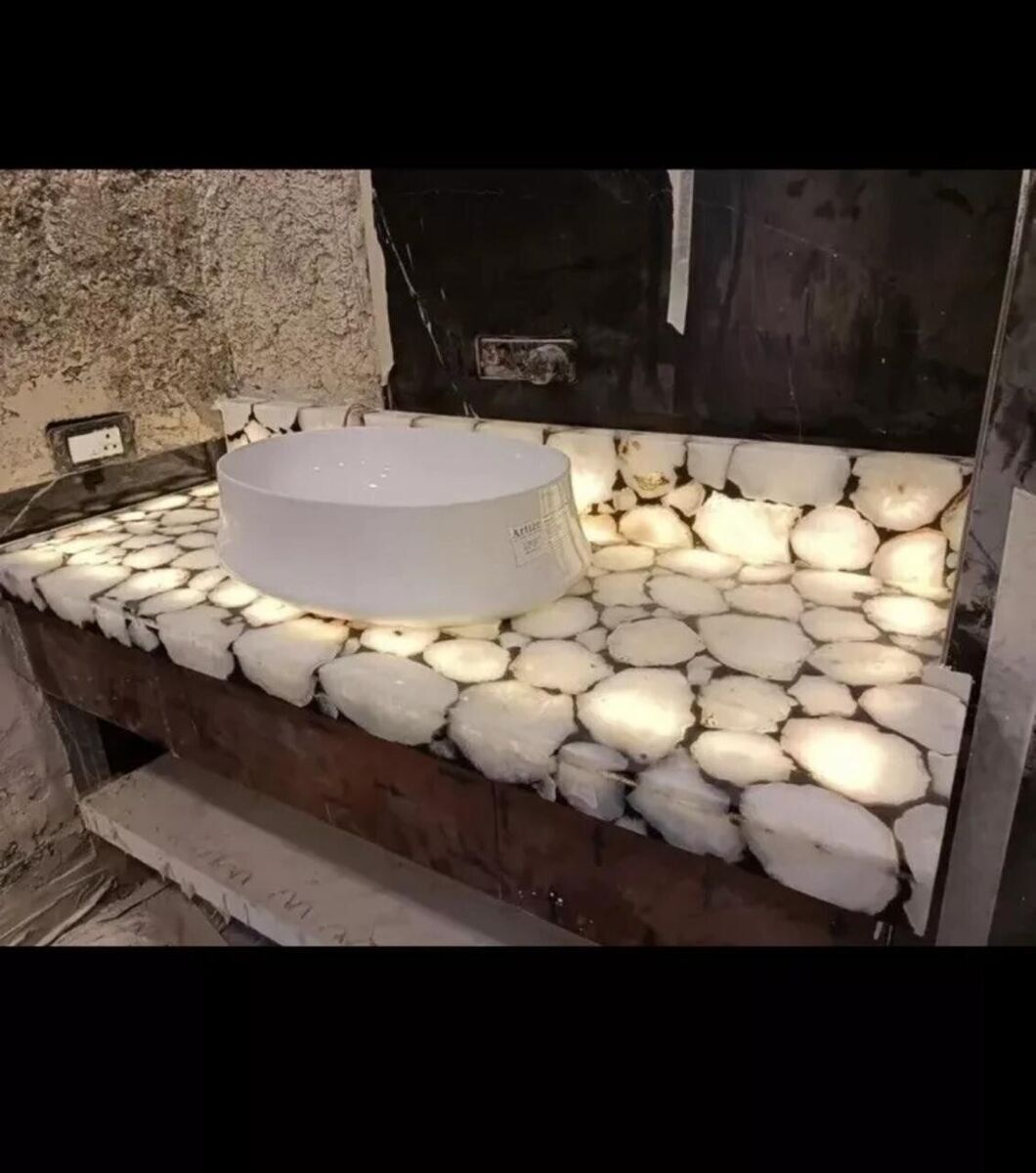 24x24 Agate Stone Dining or Coffee Table Top Slab