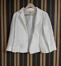 Emporio Armani white linen blazer 46 jacket