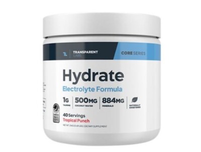 Hydrate Electrolyte Blend - Tropical Punch (0.69 Lbs./ 40 Servings)