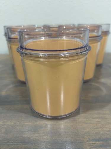 Vintage Set of 6 Thermo-Serv Double Insulated Yellow/Gold Cups Tumblers Made in - Picture 2 of 6