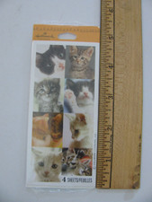 Hallmark Stickers CATS KITTENS 4 Sheets NIP