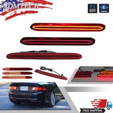 LED Rear Bumper Reflector Brake Light For Acura TSX 2004 2005 2006 2007 2008 USA