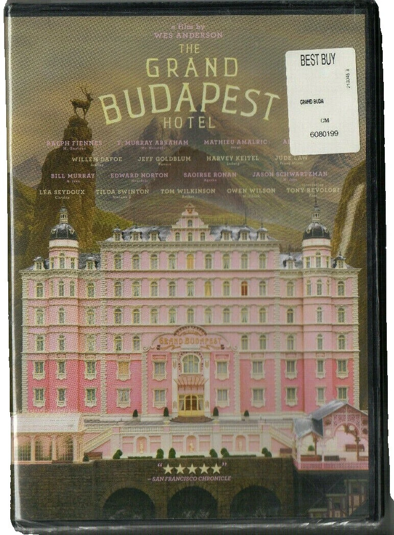 DVDs e The Grand Budapest Hotel discos Blu-Ray