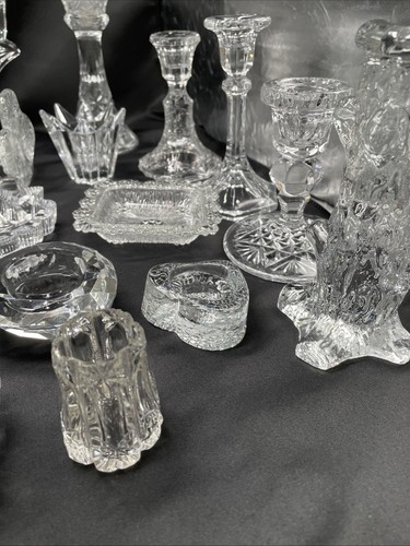 Konvolut Kerzenständer,Dosen Aus Kristall,Glass Sammlung 30 Teilen Kerzen#2 W3 - Bild 19 von 24