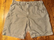 Carhartt Cargo Shorts 42 Carpenter Canvas Light Brown Workwear B147 LBR Tactical