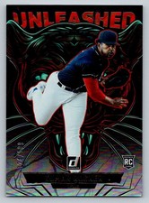 Kumar Rocker 2025 PANNINI DONRUSS Unleashed Holo 24/199 Texas Rangers #19
