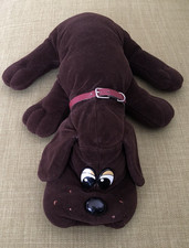 Vintage 1985 Tonka Pound Puppies Puppy Dark Brown Dog Plush Large 18" Stuffed