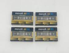 Maxell UD XL II 90 Cassette Tape Type II High Bias Japan Lot Of 4 NOS New Sealed