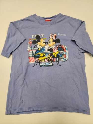 Vintage Disney Mickey Mouse Minnie Shirt Gr. M Made USA Velva Glanz Eis - Bild 2 von 9