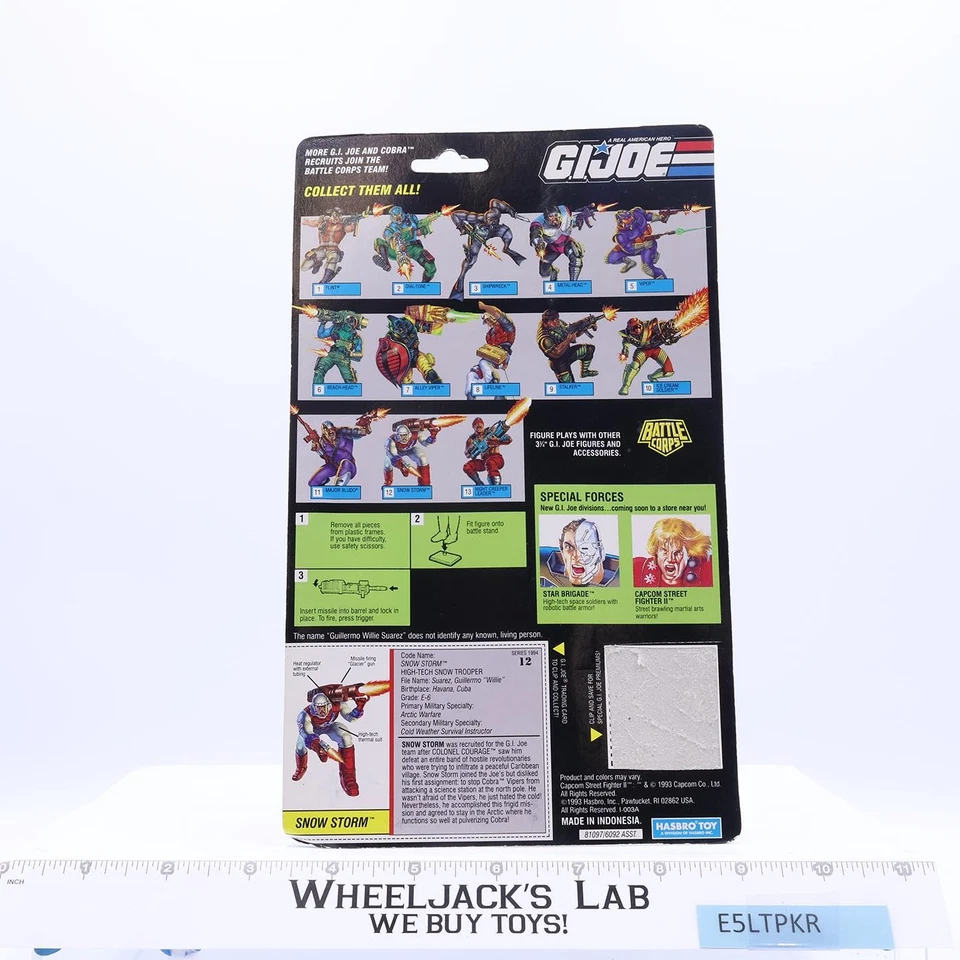 Snow Storm GI Joe Battle Corps 1992 Hasbro Action Figure NEW MOSC SEALED - Image 2 of 4
