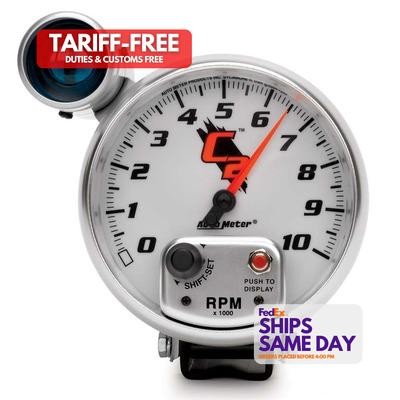 Autometer 7299, One 5In C2/S 10000Rpm Tach W/Shift-Lite Performance Racing Parts