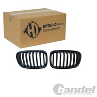 Diederichs Sport Grill KÜHlergrill Nieren Schwarz GlÄNzend Passend FüR BMW F20