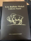 1913-1937 U.S. Buffalo Nickel Collector Panels 21 Coins & Stamps PCS