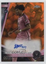 2024 Topps Chrome MLS Sapphire Edition Orange 11/25 David Ruiz Ruíz Auto 0vl1