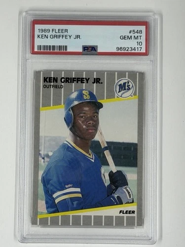 1989 Fleer - Ken Griffey Jr #548 (RC) PSA 10
