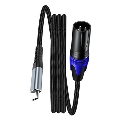 Braided Type C to 3Pin Male Interfaces Cable Studio Grade Wire Line