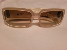 Vintage Discontinued Spy Optic Twiggy Unisex White Sunglasses
