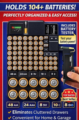 #ad Battery Organizer By Range Kleen Slimline $13.99