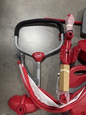 RED - RADIO FLYER STROLLER TRICYCLE, EZ FOLD 4-IN-1 STROLL 'N TRIKE FOR INFANT 