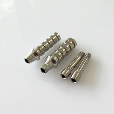 10Pcs Dental Temporary Abutment Titanium Screws Osstem Ti Screw Cylinder Sleeve