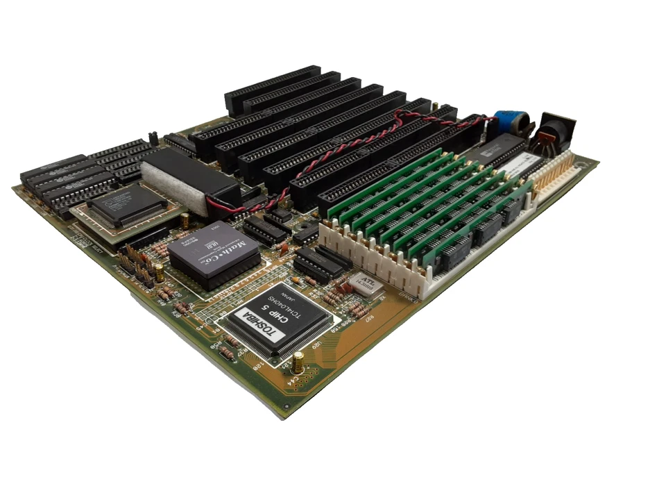 Chips PC vintage M321 Rev. Placa madre 2.7 AMD AM386 CPU Baby AT - SIN PROBAR Foto 4 de 4