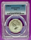 1998 S 50c SMS Kennedy Half Dollar Silver PCGS SP70 (629)