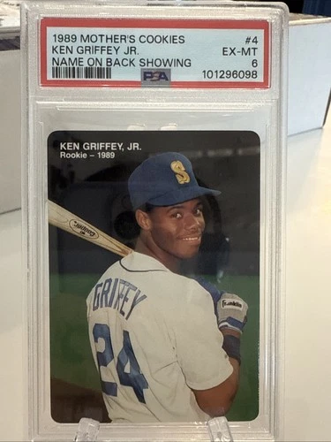 1989 Mother's Cookies Ken Griffey Jr. ROOKIE #4 PSA 6 EX-MT- SEE DESC