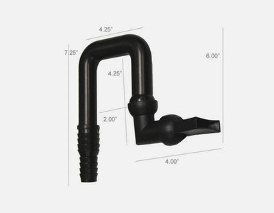 odyssea U-Tube tube/snake with Directional Return 3/4 inch - 1 inch NIB aquarium