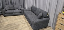 Habitat Lisbon 3 Seater Sofa And 2 Seater Sofa Bed Charcoal