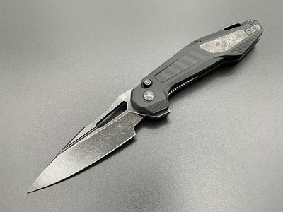 Ketuo Griffin Folding Knife 3.5'' 14C28N Sandvik Steel Blade G10/Carbon F Handle
