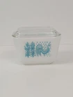 Vintage Pyrex Amish Butterprint 501 Small Refrigerator Dish w/Lid 1.5 Cups