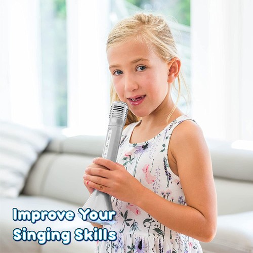 Mi-Mic Kids Karaoke Microphone Speaker with Wireless BT and LED Lights - Picture 7 of 12