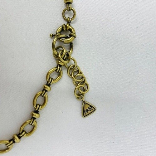 Kelsey Ryane Collection Silpada Necklace Wanderlust Swarovski Crystal Horn Brass - Picture 4 of 12