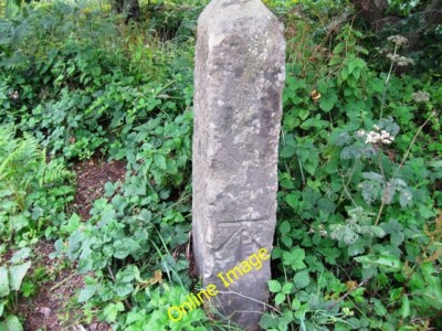 Photo 6x4 Benchmark on a boundary stone Blidworth Bottoms  c2013