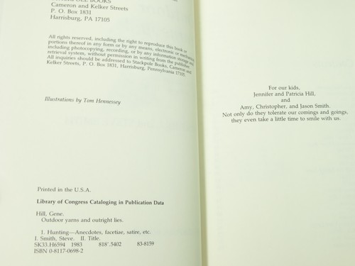 Outdoor-Garne und direkte Lügen von Gene Hill/Steve Smith (signiert, Hardcover) - Bild 5 von 6