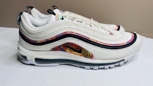 Nike Air Max 97 Vintage Mosaic 2020 CU4731-100 MENS 13 White Black Rainbow SHOES - Picture 5 of 11