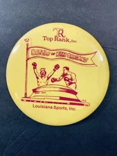 1978 Vintage Boxing Muhammed Ali-Leon Spinks Battle of New Orleans 3" Button Pin