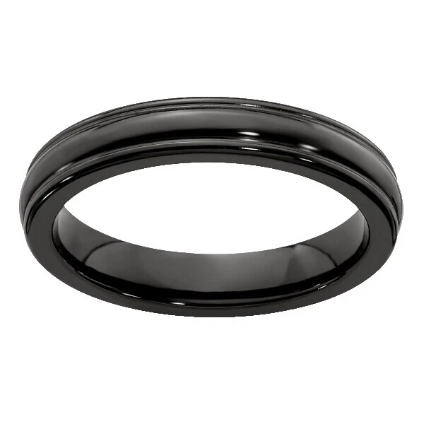 Black Titanium Rings for Men