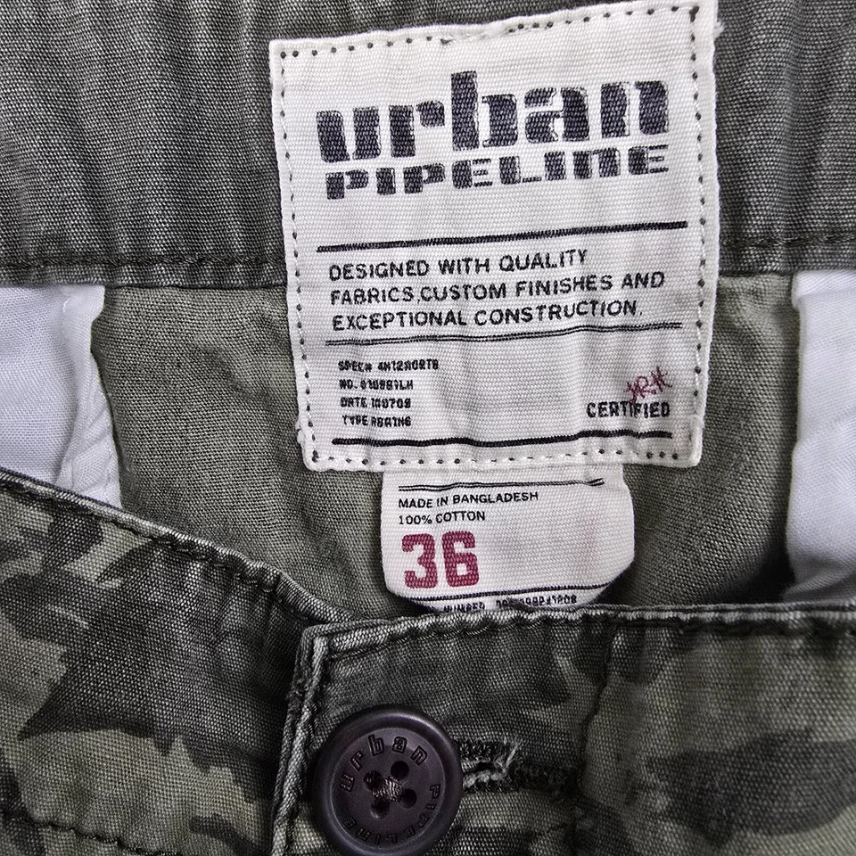 Pantalones Cortos Carga Urban Pipeline Para Hombres 36 Verde Camuflaje Sueltos Patinador Ropa de Trabajo Aire Libre Foto 3 de 4