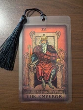 THE EMPEROR Bookmark Vintage Antique Art RWS Tarot Deck Card New Gift Oracle RAM