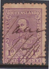 (F315-74) 1904 AU Queensland 1d violet stamp duty (BX