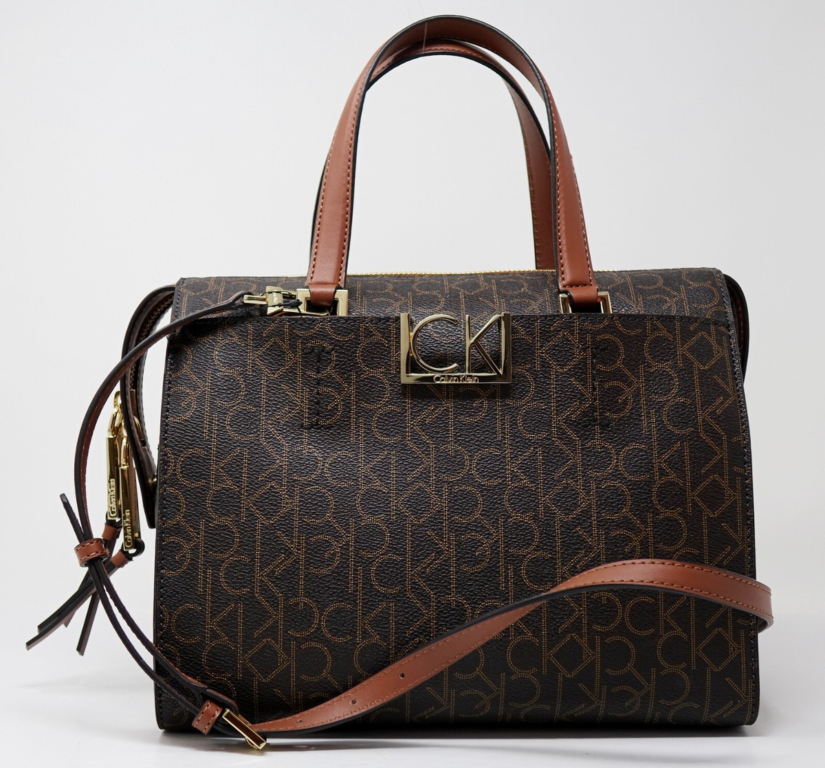 Calvin Klein Brown Handbags On Sale Calvin Klein Medium Business