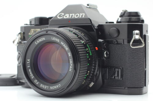[Near MINT] Canon AE-1 Program SLR Film Camera New FD 50mm F1.4 Lens From JAPAN - Afbeelding 1 van 14