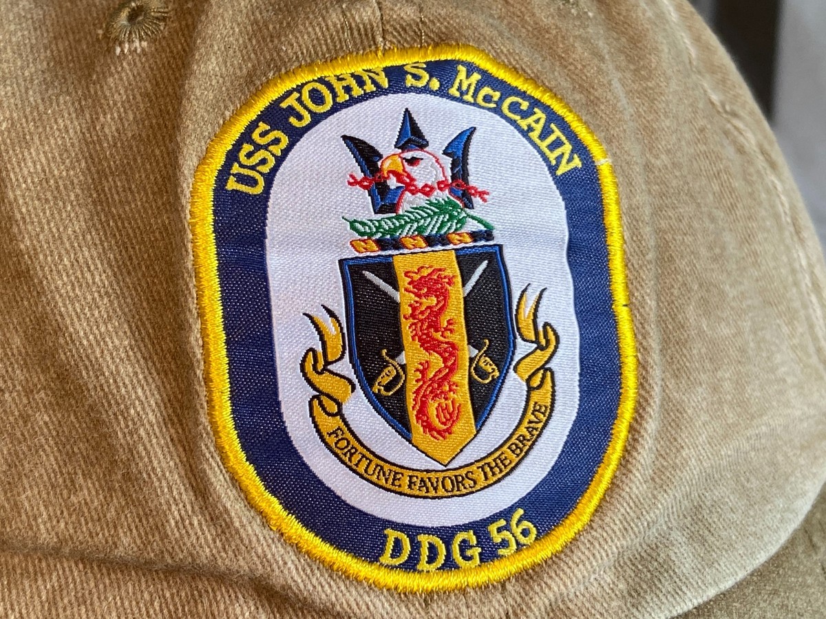 USS John S. McCain DDG 56 U.S. Navy Hat Adjustable Back