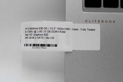 HP EliteBook 830 G5 _ i5-7300U @ 2.6 _ 256GB NVMe _ 8GB RAM _ No OS _ w/ AC - Picture 5 of 13