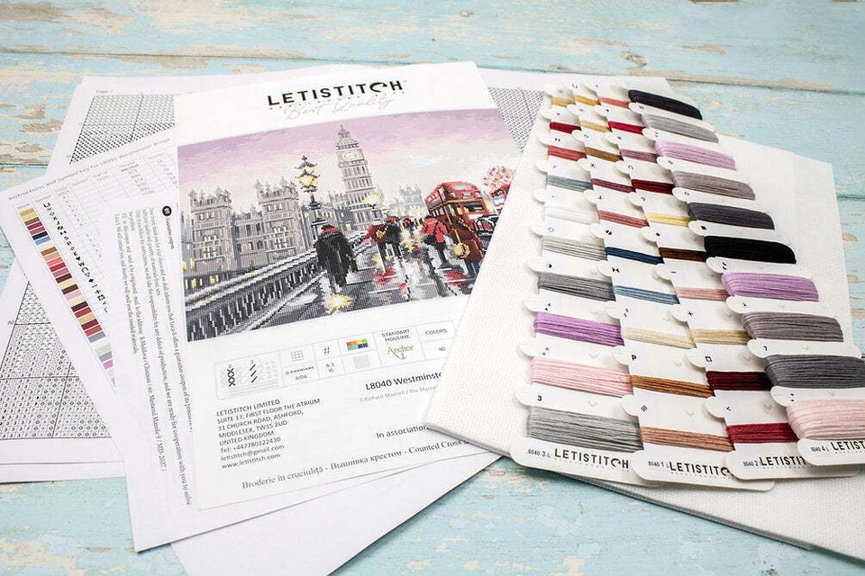 Westminster Bridge L8040 LetiStitch Counted Cross Stitch Kit - Image 4 of 4