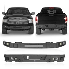 Heavy Duty Steel Front Bumper Or Rear Bumper Black For Dodge Ram 1500 2013-2018