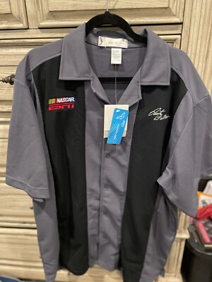 IL Migliore Button Down Short Sleeve Mens NASCAR ESPN Wallace XXL