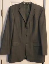 Oscar de la Renta Profile Men's Sport Jacket, 42L, Brown