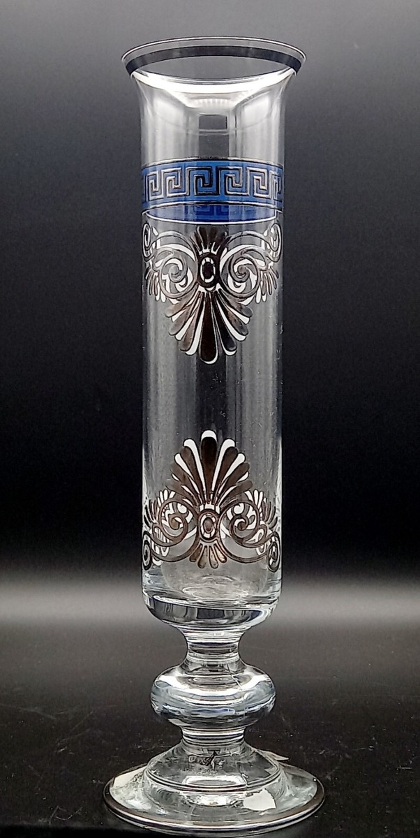 INNA-Glas Vaso Da Fiori In Ceramica, Colore Argento, Forma Conica, 17x14 Cm - Ideale Per Orchidee Phalaenopsis - 4